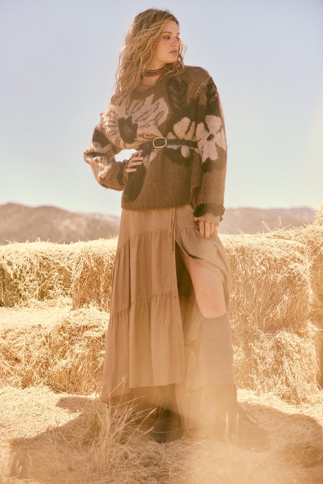 Cozy Bouquet Floral Jacquard-Knit Sweater - ShopPromesa