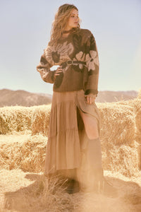 Cozy Bouquet Floral Jacquard-Knit Sweater - ShopPromesa