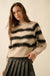 Stroke of Genius Striped Jacquard-Knit Sweater - ShopPromesa