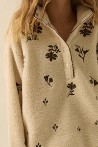 Plush Posies Floral-Embroidered Fleece Pullover - ShopPromesa