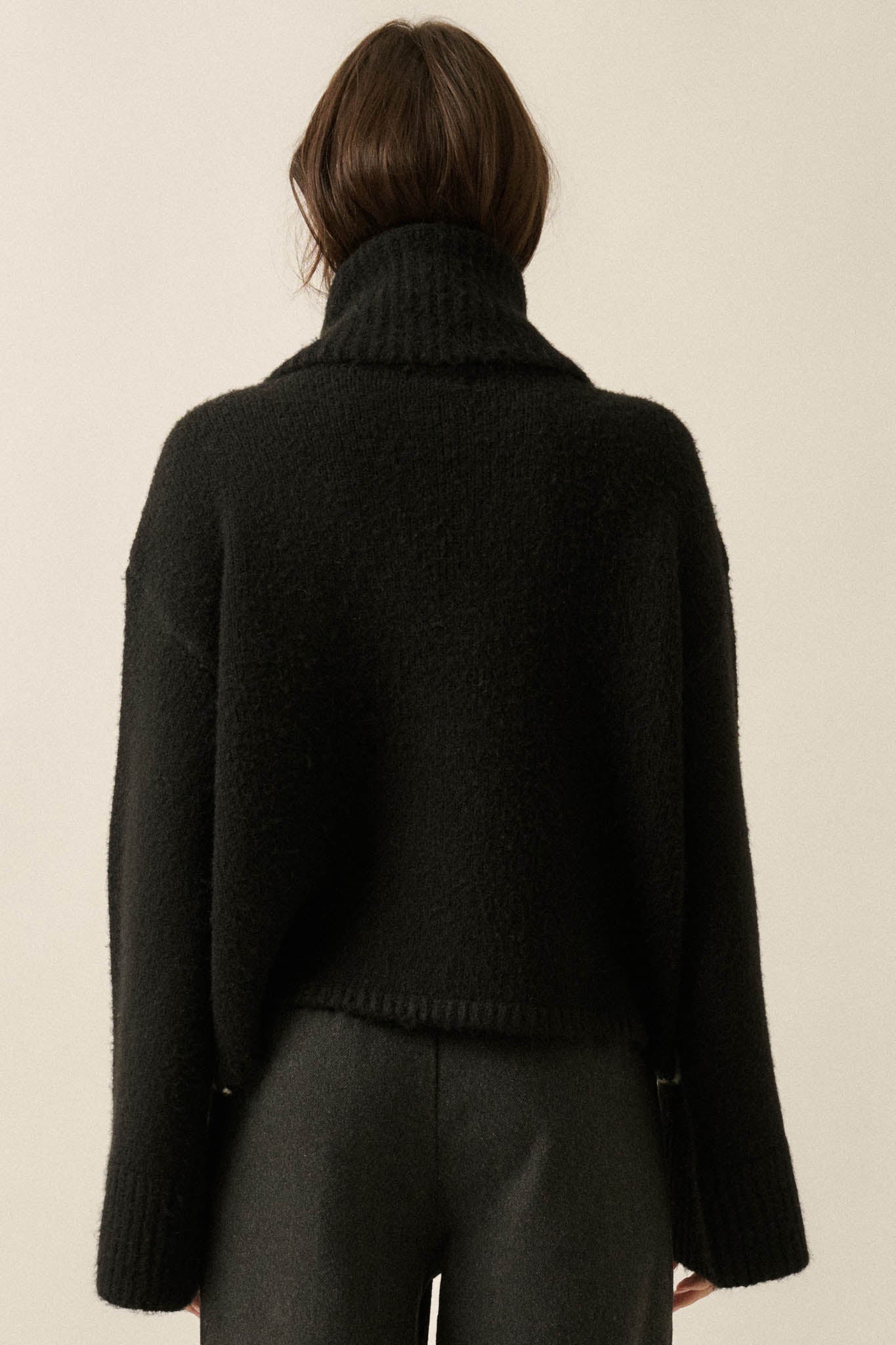 Big Sky Turtleneck Wide-Sleeve Landscape Sweater - ShopPromesa