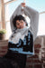 Big Sky Turtleneck Wide-Sleeve Landscape Sweater - ShopPromesa