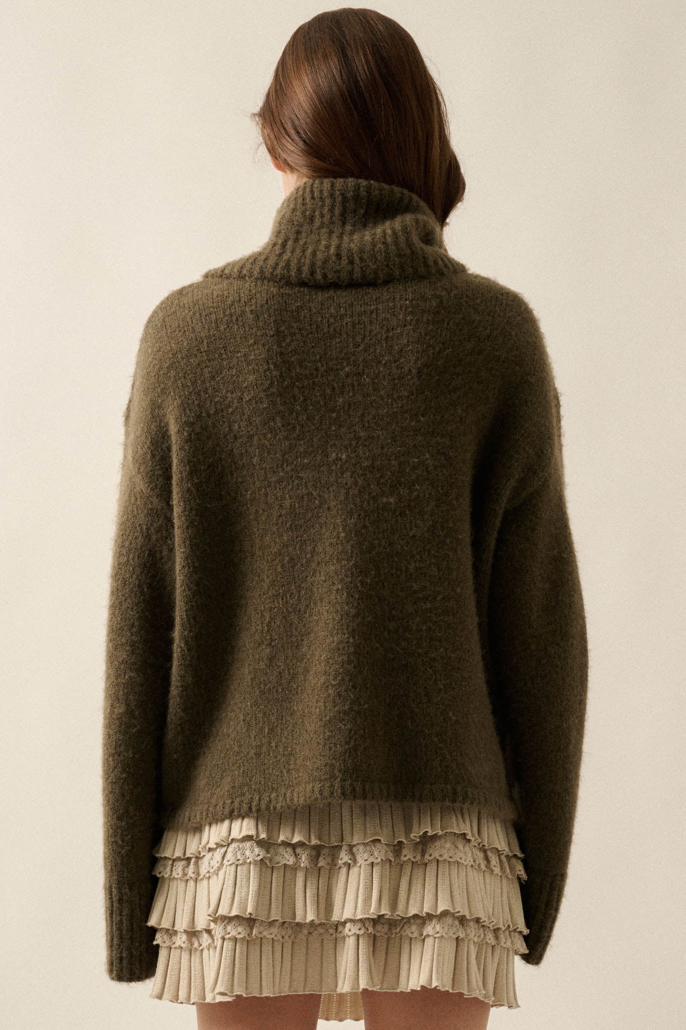 Big Sky Turtleneck Wide-Sleeve Landscape Sweater - ShopPromesa