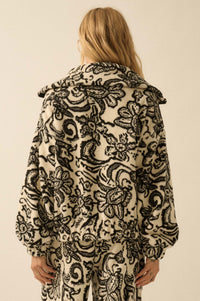 Dream World Paisley Fleece Half-Zip Pullover - ShopPromesa