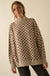 Checkmake Checkered Knit Mock-Neck Sweater - ShopPromesa