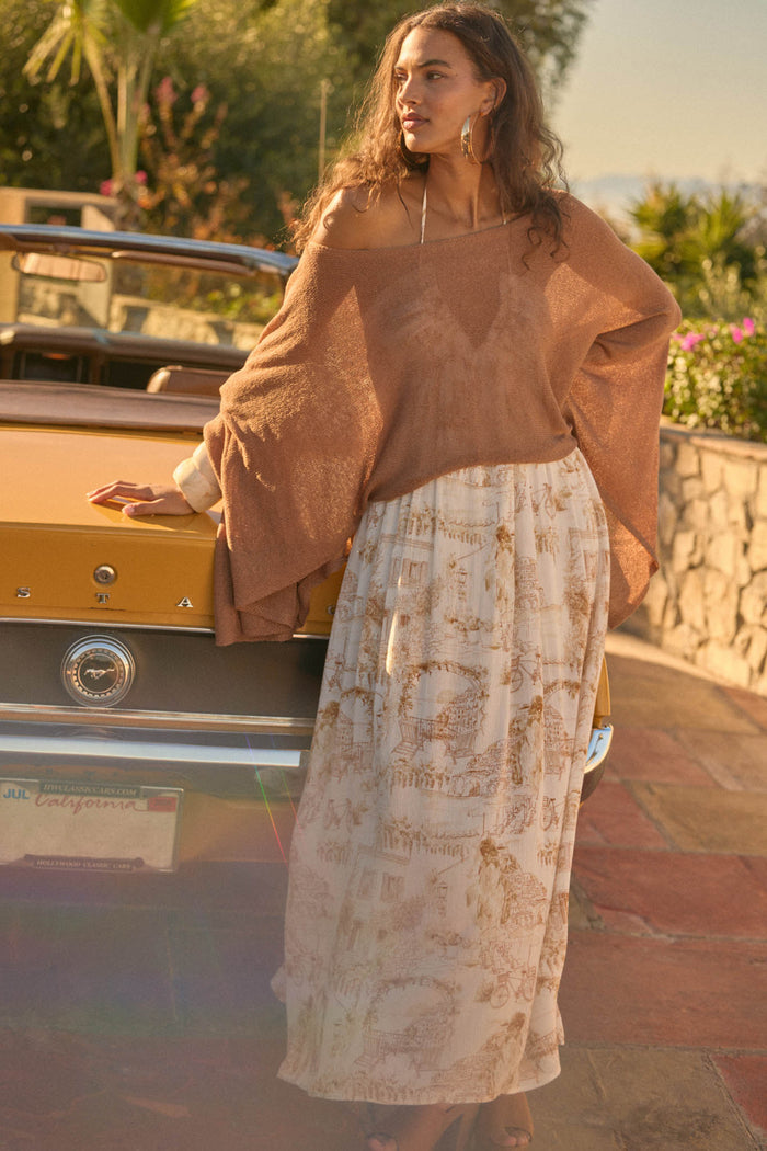 Sheer to Stay Lightweight Knit Poncho Sweater - ShopPromesa