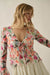 Blooming Brushstrokes Floral Mesh Bell-Sleeve Top - ShopPromesa