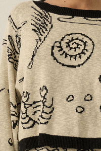Beach Bash Nautical Jacquard-Knit Sweater - ShopPromesa