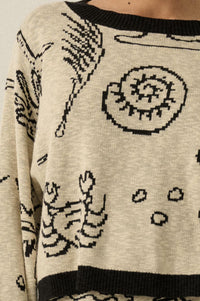 Beach Bash Nautical Jacquard-Knit Sweater - ShopPromesa