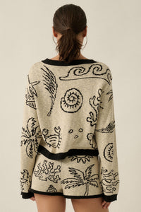 Beach Bash Nautical Jacquard-Knit Sweater - ShopPromesa