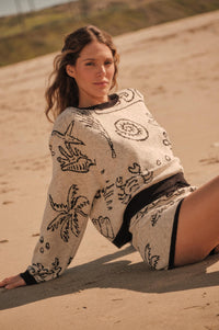 Beach Bash Nautical Jacquard-Knit Sweater - ShopPromesa