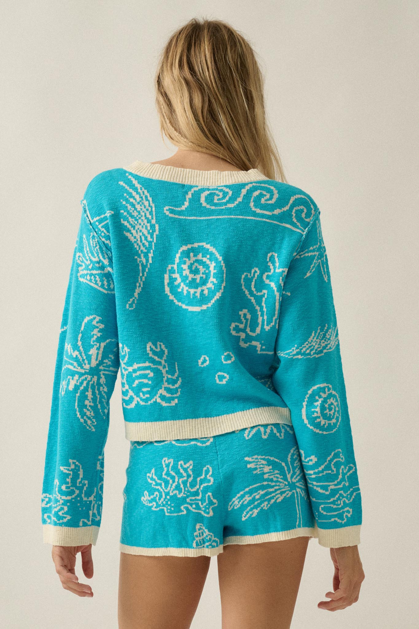 Beach Bash Nautical Jacquard-Knit Sweater - ShopPromesa