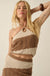 New Horizon Colorblock Crochet-Knit Halter Top - ShopPromesa