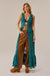 Fly Me Away Sheer Lace Tie-Front Maxi Top