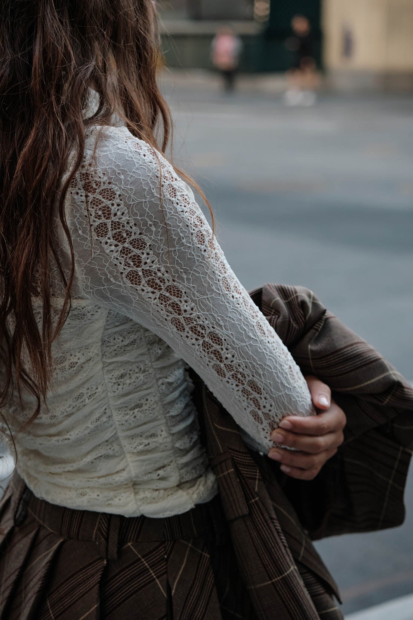 Lost Love Layered Lace Ruched Mock-Neck Bodysuit - ShopPromesa
