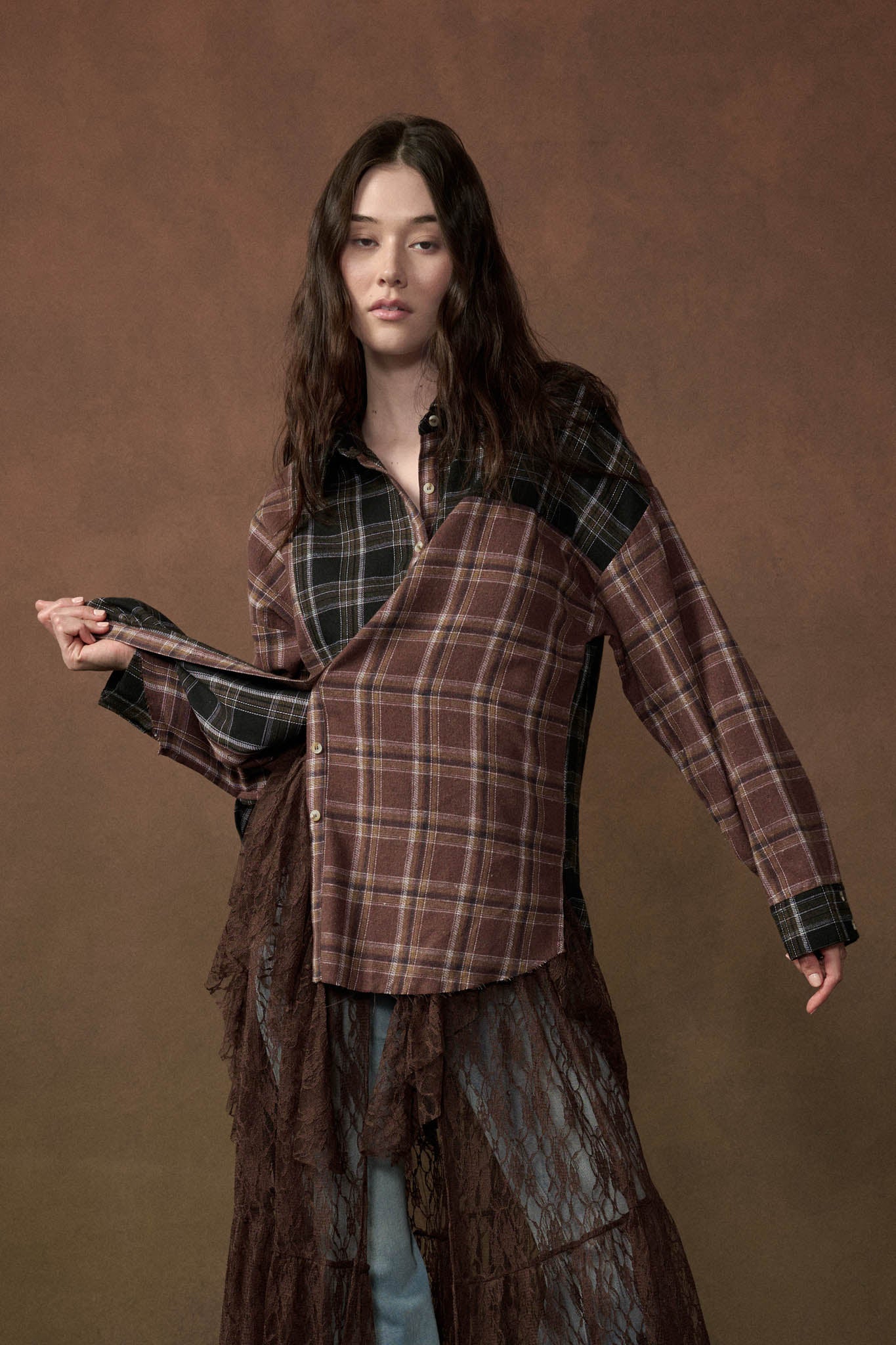 Vibe Check Colorblock Plaid Button-Up Shirt - ShopPromesa
