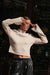 Low Key Bell-Sleeve Rolled-Edge Mock-Neck Sweater - ShopPromesa