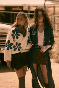 Out of the Blue Denim Button-Up Pocket Maxi Shirt - ShopPromesa