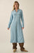 Out of the Blue Denim Button-Up Pocket Maxi Shirt - ShopPromesa