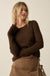 All You Need Rib-Knit Layered Cropped Bell-Sleeve Top - ShopPromesa