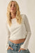 All You Need Rib-Knit Layered Cropped Bell-Sleeve Top - ShopPromesa