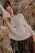 Slow Days Scalloped Ribbed Knit Wide-Sleeve Sweater - ShopPromesa