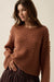 Slow Days Scalloped Ribbed Knit Wide-Sleeve Sweater - ShopPromesa