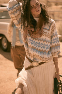 Shetland Slopes Fair Isle Mock-Neck Sweater - ShopPromesa