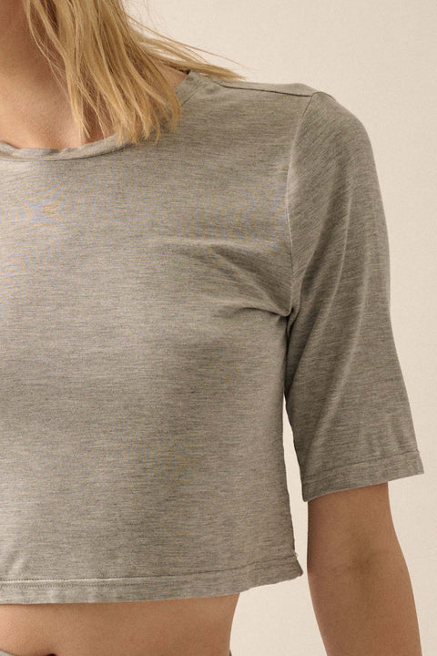 Essential Trends Modal Jersey Cropped Tee - ShopPromesa