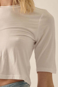 Essential Trends Modal Jersey Cropped Tee - ShopPromesa