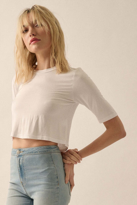 Essential Trends Modal Jersey Cropped Tee - ShopPromesa