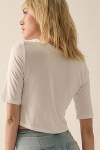 Essential Trends Modal Jersey Cropped Tee - ShopPromesa