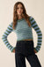 Outside the Lines Striped Fuzzy Knit Crop Sweater - ShopPromesa