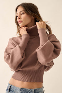 Now or Never Banded Turtleneck Sweater - ShopPromesa