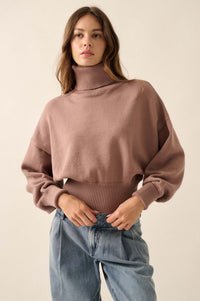 Now or Never Banded Turtleneck Sweater - ShopPromesa