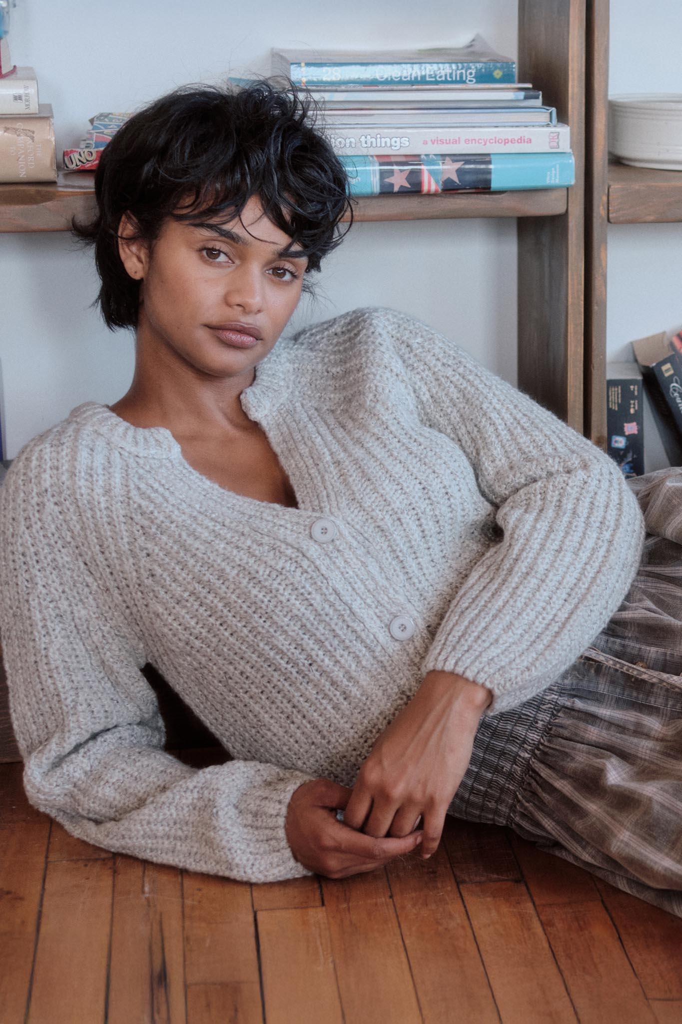 Soft Sunday Ribbed Knit Buttoned V-Neck Cardigan - ShopPromesa