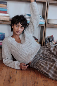 Soft Sunday Ribbed Knit Buttoned V-Neck Cardigan - ShopPromesa