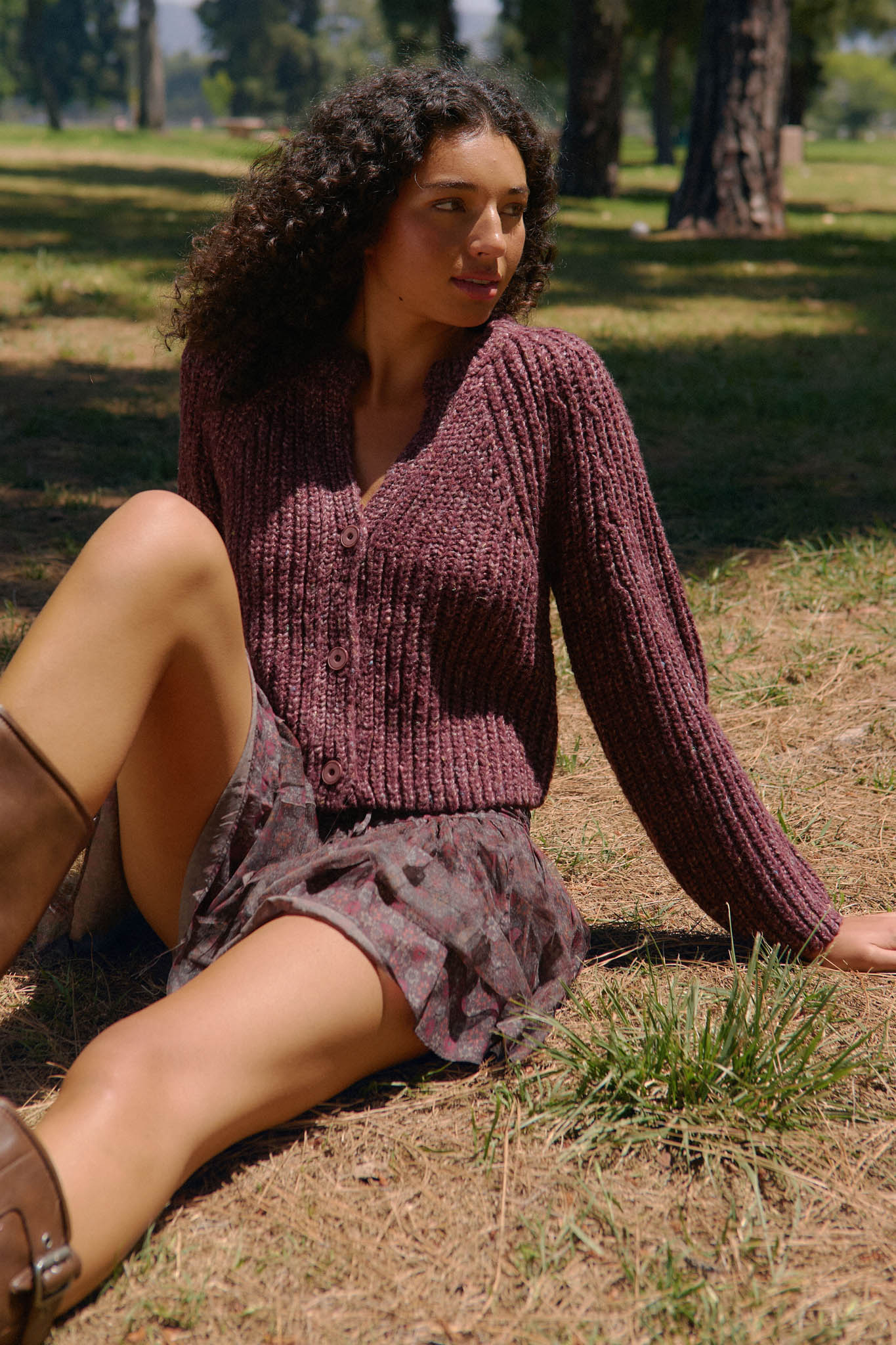 Soft Sunday Ribbed Knit Buttoned V-Neck Cardigan - ShopPromesa