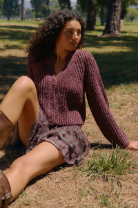 Soft Sunday Ribbed Knit Buttoned V-Neck Cardigan - ShopPromesa