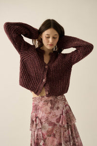 Soft Sunday Ribbed Knit Buttoned V-Neck Cardigan - ShopPromesa