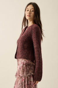 Soft Sunday Ribbed Knit Buttoned V-Neck Cardigan - ShopPromesa