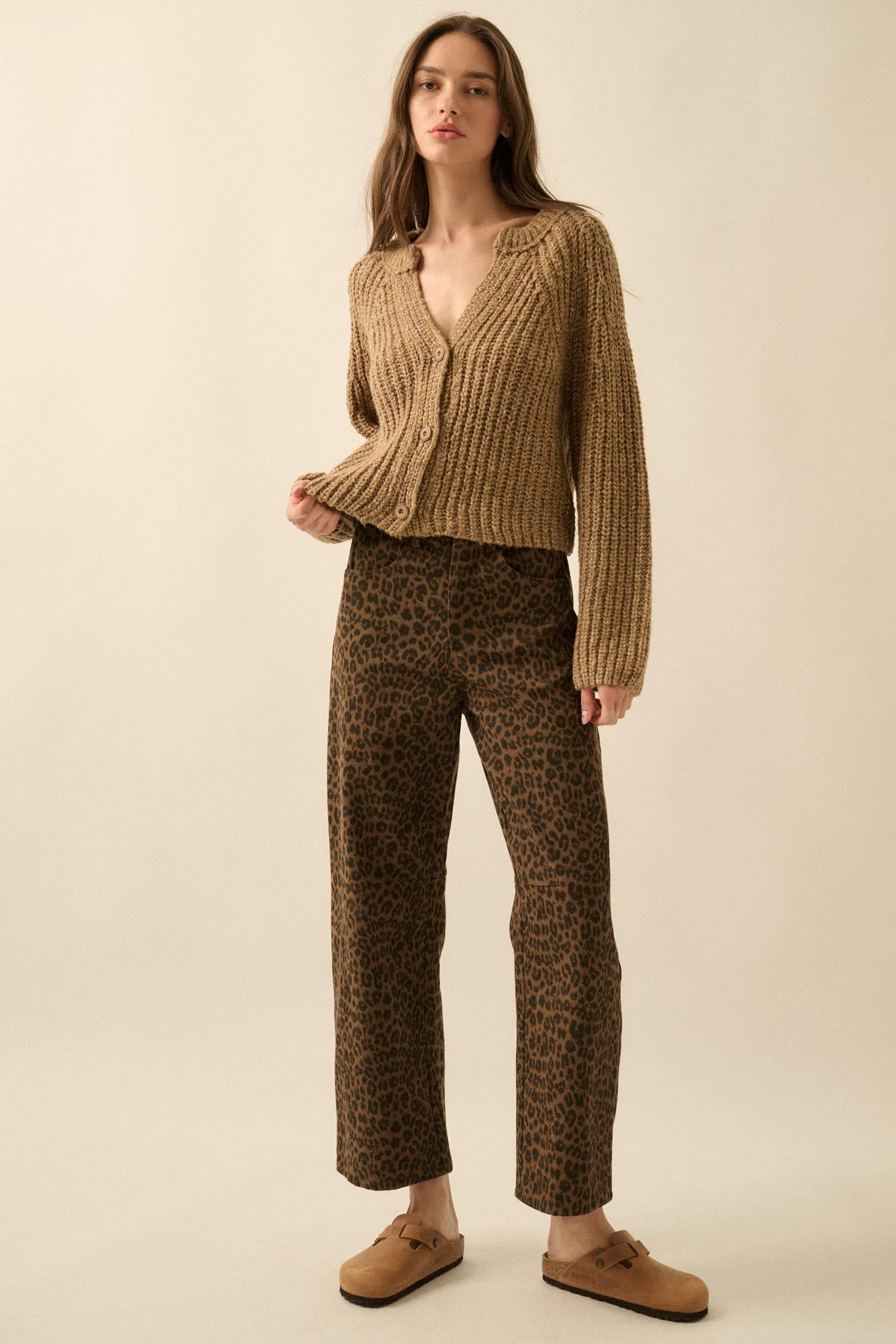 Soft Sunday Ribbed Knit Buttoned V-Neck Cardigan - ShopPromesa