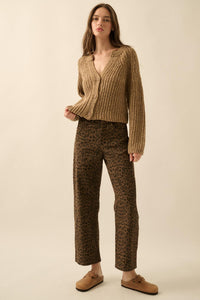 Soft Sunday Ribbed Knit Buttoned V-Neck Cardigan - ShopPromesa