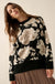 Cuddly Blossoms Oversize Floral Jacquard Sweater - ShopPromesa