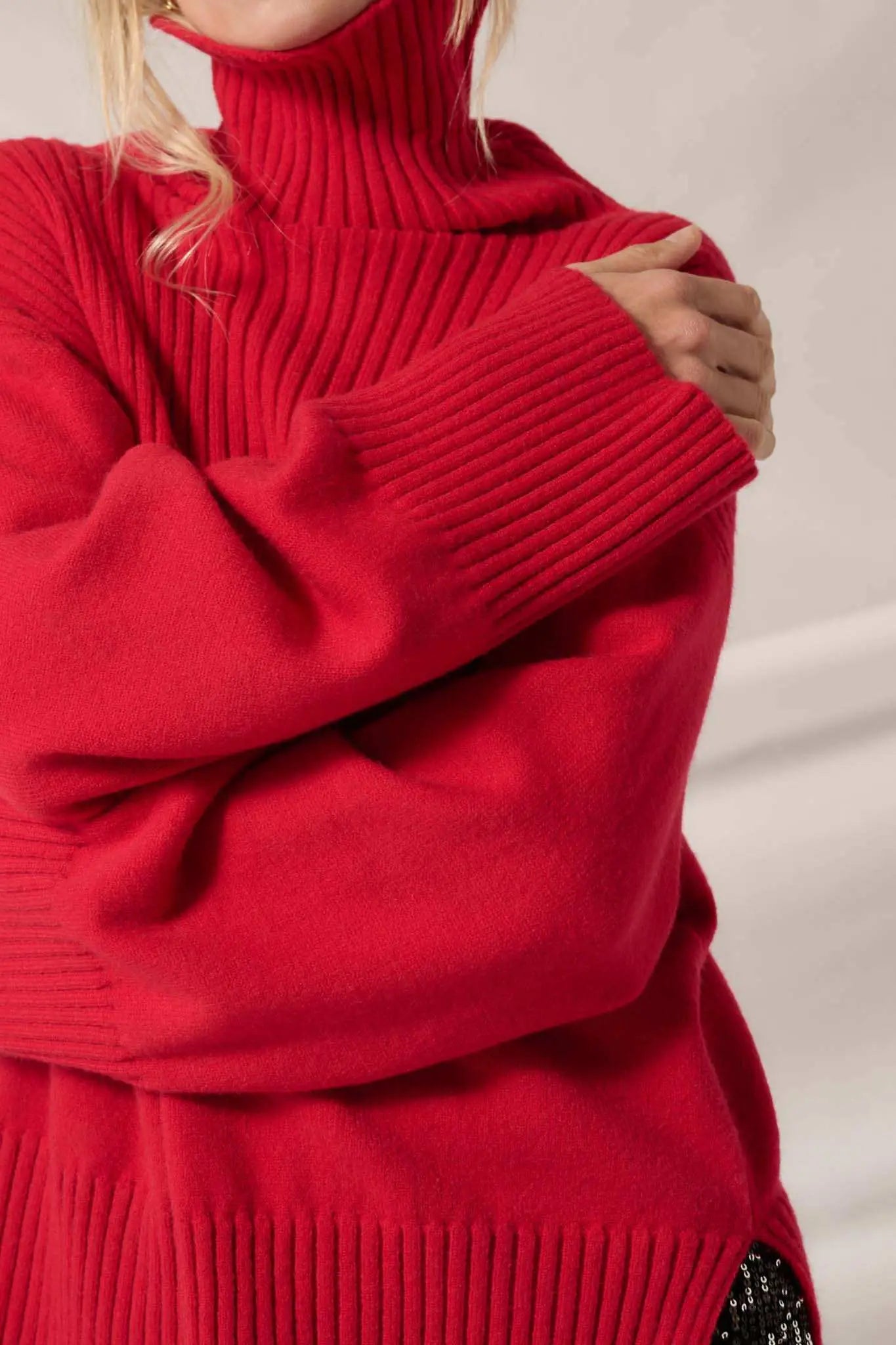 Warmest Regards Split-Hem Turtleneck Sweater Warmest Regards Split-Hem Turtleneck Sweater