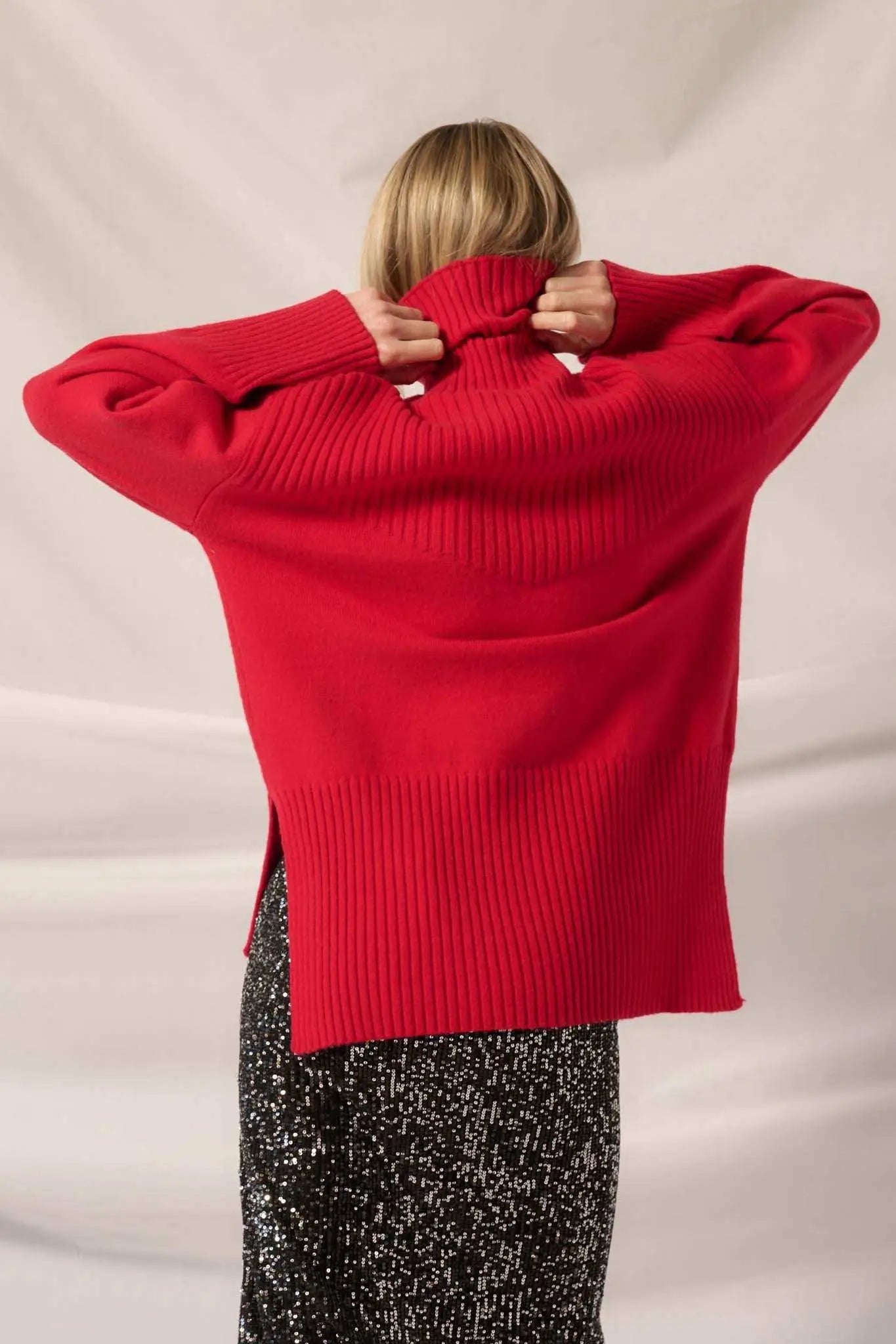 Warmest Regards Split-Hem Turtleneck Sweater Warmest Regards Split-Hem Turtleneck Sweater