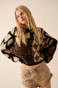 Shaping Up Multicolor Geometric Sweater - ShopPromesa