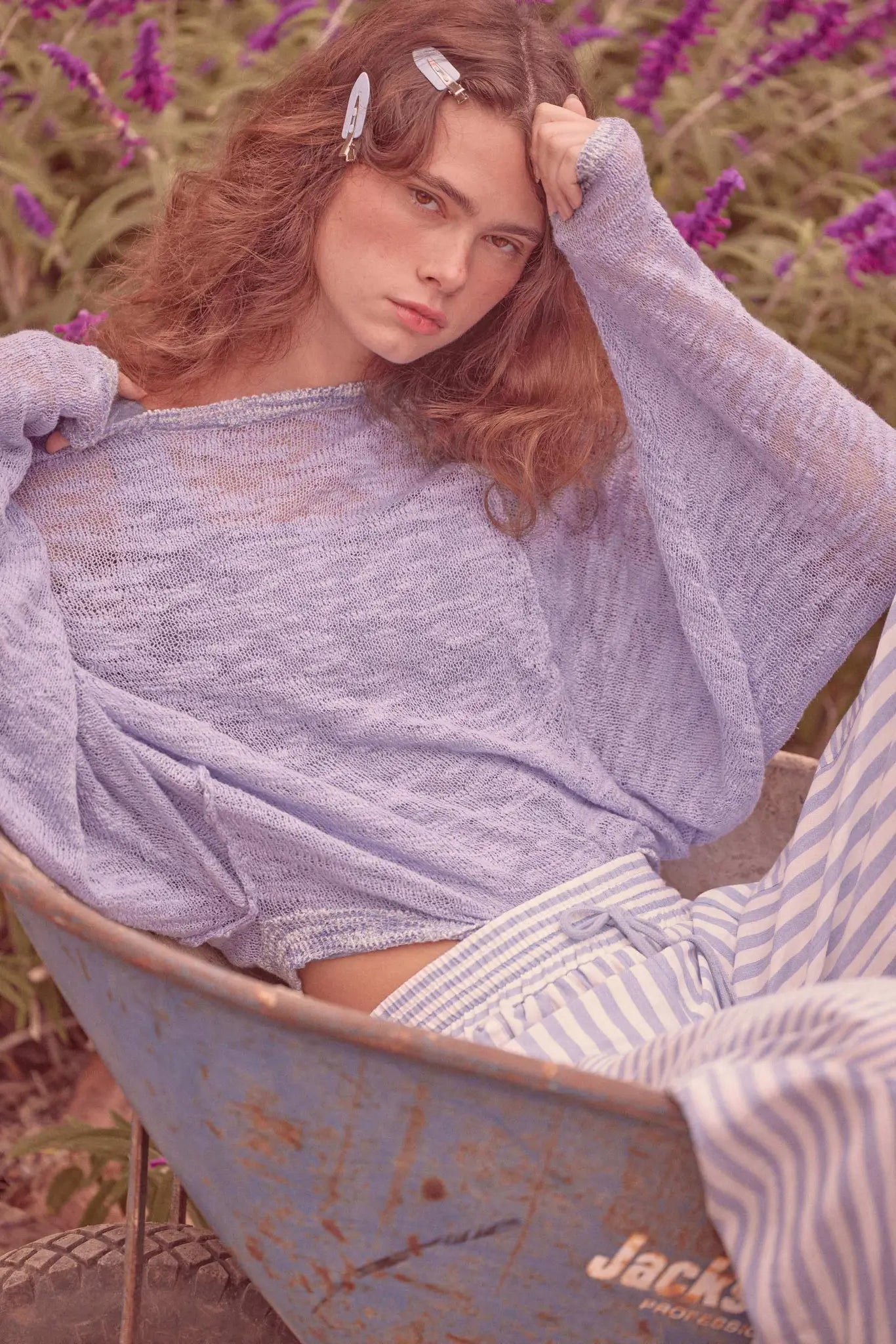 Feels So Good Burnout Knit Dolman-Sleeve Sweater - ShopPromesa