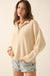 Choose Joy Textured Knit Half-Zip Sweater - ShopPromesa