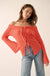Dear Diary Off-Shoulder Tie-Front Cardigan - ShopPromesa